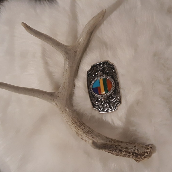 Other - Southwestern Style Stone Inlay Belt Buckle